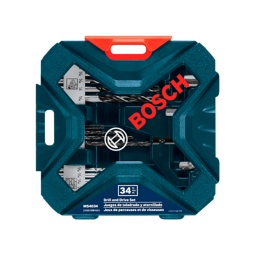 SET MECHAS Y PUNTAS BOSCH 34 PIEZAS EN MALETIN