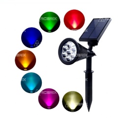 Foco Pincho Solar Led de 7  Colores - Acerix