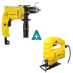 TALADRO PERCUTOR STANLEY 600W + CALADORA STANLEY 450W