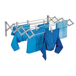 TENDEDERO DE PARED PLEGABLE EN ALUMINIO 5.6 MTS DE ROPA