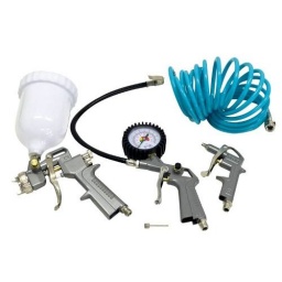 Kit 4 Piezas Pistolas Y Mangueras Compresor - Energy Kc5
