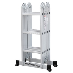 ESCALERA MULTIUSO ALUMINIO 3,70M 12 ESCALONES GLADIATOR PRO