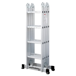 ESCALERA MULTIUSO ALUMINIO 4,75M 16 ESCALONES GLADIATOR PRO