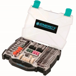 KIT DE PIEZAS ACCESORIOS PARA MINI TORNO ENERGY 99 PIEZAS