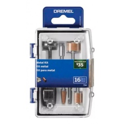 KIT DREMEL 16 PIEZAS PARA MINI TORNO USO EN METAL