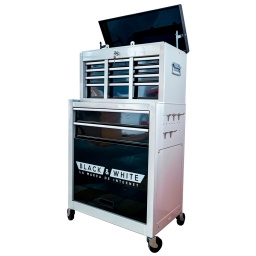 GABINETE METALICO CAJA DE HERRAMIENTAS BLACK y WITHE
