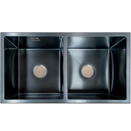 PILETA DE COCINA KOOK  NEGRA 78 X 43 X 22  CM