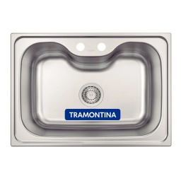 PILETA TRAMONTINA MORGANA ACERO INOXIDABLE 68X48X20