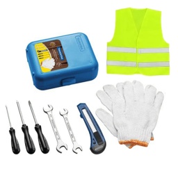 KIT DE 7 HERRAMIENTAS TRAMONTINA CON ESTUCHE + CHALECO REFLECTIVO