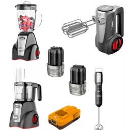 LICUADORA + MIXER + BATIDORA + MULTI PROCESADORA A BATERIA ingco