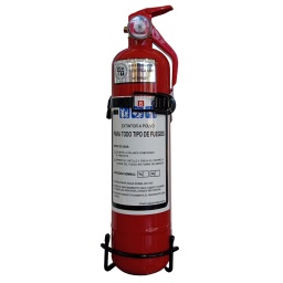 EXTINTOR BOMBERITO 1 KG CON SOPORTE PARA AUTO CAMIONETA
