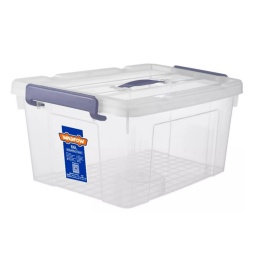 CAJA PLASTICA APILABLE TRANSPARENTE ORGANIZADOR 66LT WADFOW