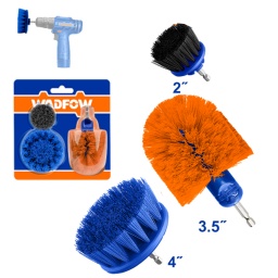 SET DE 3 CEPILLOS DE LIMPIEZA MULTI USO WADFOW PARA TALADRO