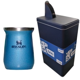 MATE STANLEY ACERO INOXIDABLE ORIGINAL + YERBERA BRIO DE 800 GRS.