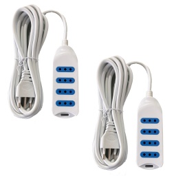 ZAPATILLA ALARGUE MODULAR 4 ENTRADAS x 2 UNIDADES