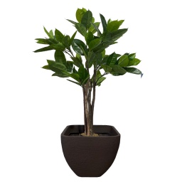 MACETA CONICA TEXTURADA SIMIL FIBROCEMENTO 36 CM
