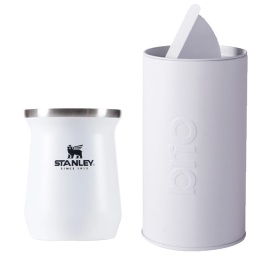 MATE STANLEY ORIGINAL + YERBERA 200 GRS METLICA CON DOSIFICADOR