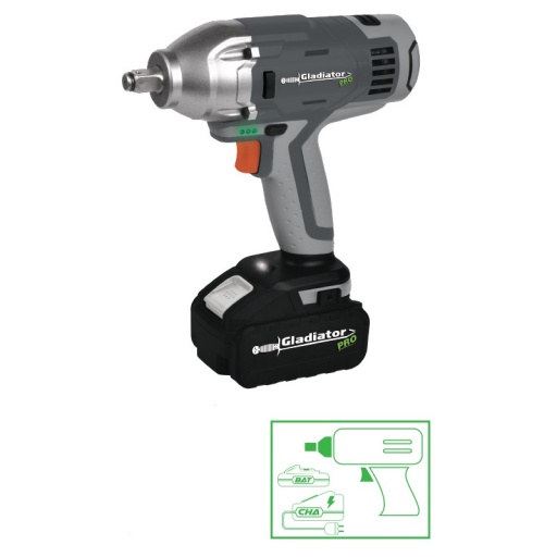 LLAVE DE IMPACTO A BATERIA  GLADIATOR PRO