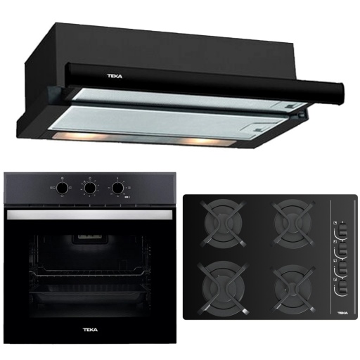 COMBO TEKA N4 HORNO + ANAFE DE EMPOTRAR A GAS + CAMPANA