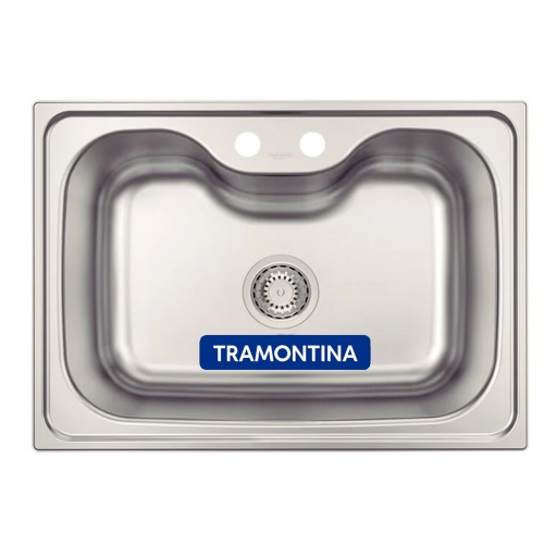 PILETA TRAMONTINA MORGANA ACERO INOXIDABLE 68X48X20 INSTALACIN DESE ABAJO