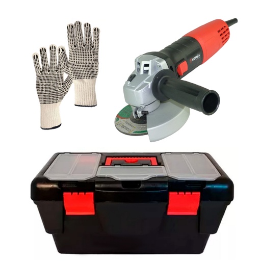 AMOLADORA PROFESIONAL CASALS + CAJA DE HERRAMIENTAS PLSTICA