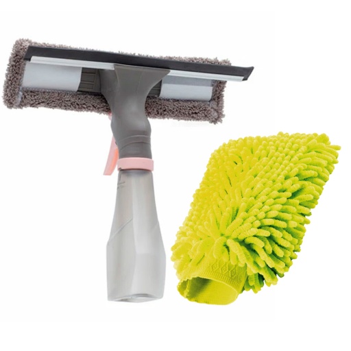 MANOPLA PARA LAVAR AUTO + LAMPAZO ROCIADOR DE AGUA 3 EN 1