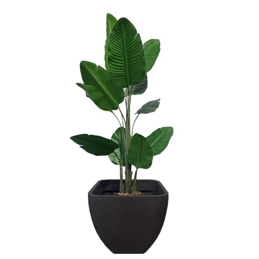 MACETA CONICA TEXTURADA SIMIL FIBROCEMENTO 36 CM