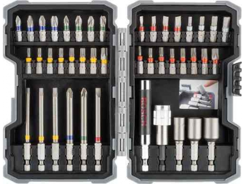 Set 43 Piezas De Puntas De Atornillador Bosch Estuche Acerix