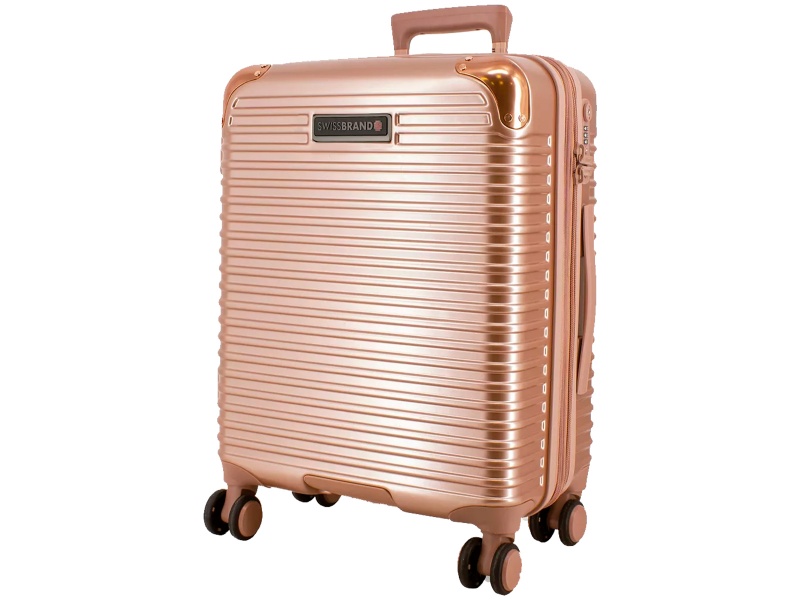 VALIJA RIGIDA SWISSBRAND NEGRA MEDIANA 24"