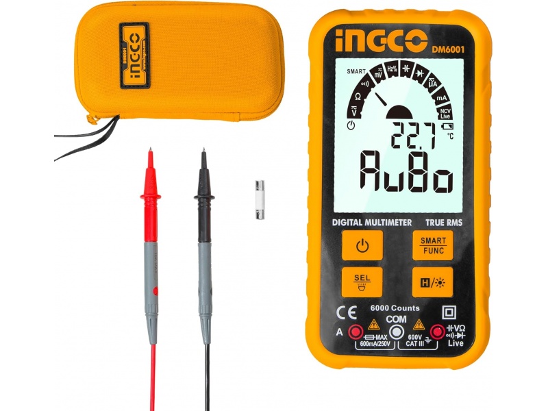 TESTER MULTIMETRO DIGITAL INGCO 600V
